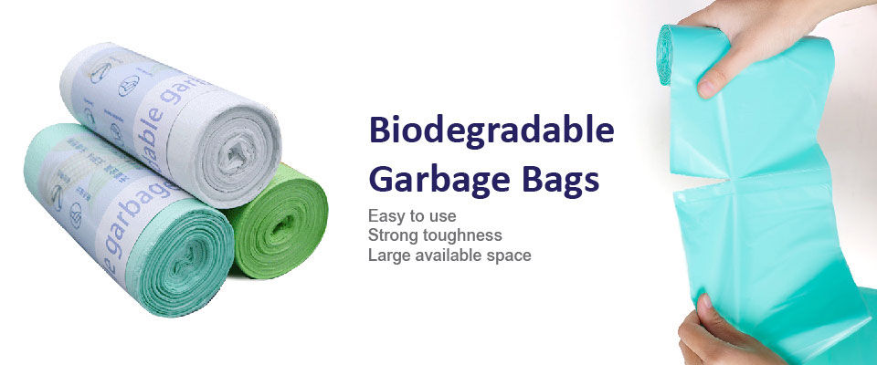 Bolsa de basura de plástico biodegradable