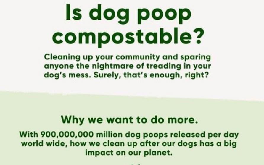Bolsa para caca de perro compostable
