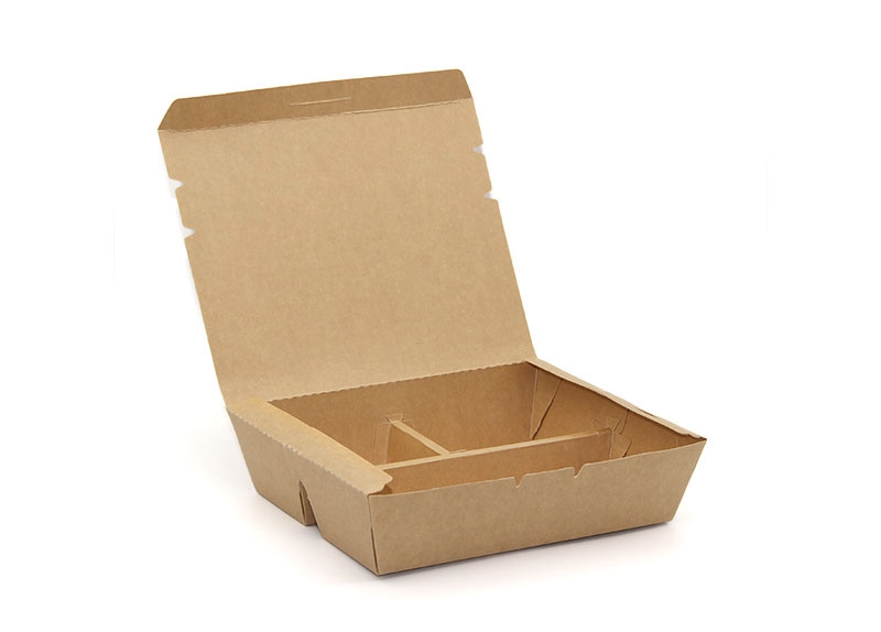 caja de comida de papel kraft