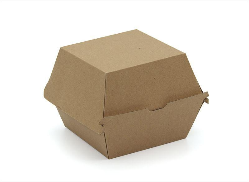 Caja de papel para hamburguesa